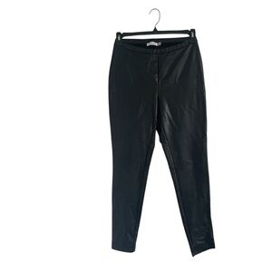 Calvin Klein Women’s Faux leather Black Leggings lightweight and soft SZ 6